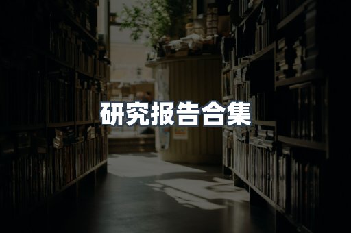 研究报告合集